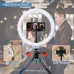 12" Desktop Ring Light W/ Phone Tripod Stand, Mount-usb Powered-free Ship. Fixed Price $20.00.