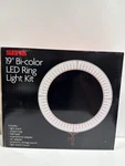 Sunpak Led 448 19" Bi-color Ring Light Kit Black. Fixed Price $29.39.