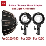 Zhiyun Accessory Bowens Mount Adapter Softbox For Rgb CX100 X60 Video Light. Fixed Price $74.76.