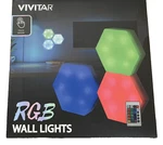 Vivitar Rgb Wall Lights Touch Sensor Change Colors W/included Remote. Fixed Price $22.00.