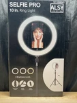 Alsy 67.5" Led Selfie Ring Light Tripod 3CCT Adjustable Height Phone Holder. Fixed Price $16.50.