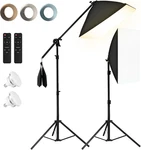 85W Photography Lighting, 2-PACK 20'' 28'' Professional Softbox Kit. Fixed Price $154.99.