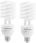 42W Daylight Fluorescent Spiral Bulb 5500K 110V White Studio Pack. Fixed Price $23.98.