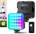 RGB62 Magnetic Video Light With App CONTROL,2 Pack 360 Full Color. Fixed Price $53.99.