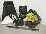 Dynaphos Studio Lighting Head With Assorted Soft Box Parts Tested Good. Fixed Price $62.95.