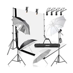 Emart 8.5X10FT Photography Backdrop Kit With 400W 5500K Daylight Umbrella Con.... Fixed Price $143.80.
