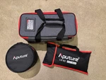 Aputure Ls 60X Bi-color Led Light Kit + Softbox Fresnel 2X Lens. Fixed Price $379.99.