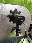 Dynaphos Studio Lighting Head, 2 Sizes Umbrella Refl. & 4 Color Reflector. Fixed Price $65.00.