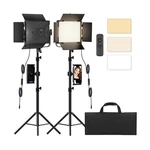 Photography Video Continuous Output Lighting Kit, 2PACK Upgraded Bi-color Led.... Fixed Price $165.65.