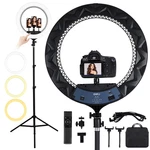 Gwo 21 Inch Led Ring Light Tripod Stand 6000K Dimmable Makeup Selfie. Fixed Price $129.98.