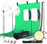 Raleno Photography Lighting Kit Backdrop Stand Green Screen. Fixed Price $265.99.