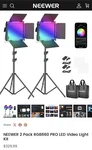 Neewer 10096824 Led Video Lighting Kit With App Control - Pack. Fixed Price $250.00.