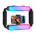 Gvm Dual Handheld Rgb Bi-color Smartphone Video Camera Led Ring Fill Rig Light. Fixed Price $58.95.