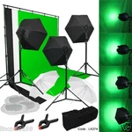 Photography Lighting Muslin Backdrop Stand Studio Kit New Linco. Fixed Price $154.99.