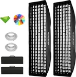 Godox Strip Softbox 35 160CM Honeycomb Grid & Bowens Mount Speedring. Fixed Price $193.35.