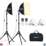 Professional 2-PACK Softbox Lighting Kit 16"X16" Studio Lights With 85W Leds. Fixed Price $104.98.
