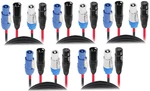 Prox XC-PWC14-XLR06 6FT Powerkon To Dual 14AWG Cable Audio 5 Pack. Fixed Price $199.95.