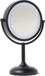 Dual-sided Lighted Makeup Mirror 10X/1X With Adjustable Brightness, 8.5. Fixed Price $149.99.