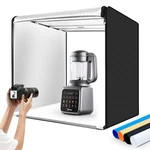 Zkeezm Photo Studio Inches With 6500K, Black Silver - 32" Box. Fixed Price $133.35.