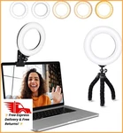 Video Conference Lighting Kit, Ring Clip Laptop Monitor With 5 Dimmable. Fixed Price $33.96.