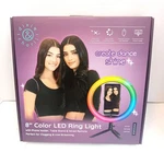 Dixie & Charli 8" Color Led Ring Light With Table Stand, Phone Holder. Fixed Price $15.00.