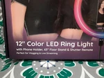 Dixie & Charli 12" Color Led Ring Light Floor Stand Phone Holder Shutter Remote. Fixed Price $65.00.