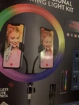 Vivitar 12" Professional Rgb Ring Light Kit With 63" Stand. Fixed Price $35.00.