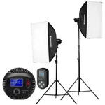 Bresser BR-60S Cob Led Daglicht-set 60W. Fixed Price $190.00.