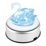 Estink Led Light Stand Base, Colorful Rotating Crystal Display Silver. Fixed Price $16.38.