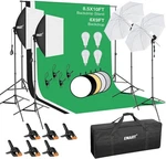 Photography Softbox Lighting Kit Emart 8.5X10FT Backdrop. Fixed Price $289.89.