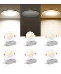 6" Ultra-thin Led Recessed Lights With J-box 5CCT Selectable 15W New 6-PACK Fort. Fixed Price $46.95.