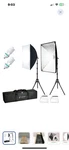 Julius Studio 80W Continuous Lighting Kit With 2 Softbox And Carry...case.. Fixed Price $38.00.