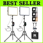 Led Video Light Kit 2-PACK With Tripod Stand & Phone Holder Free Usa Shipping. Fixed Price $87.99.