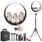 Neewer 19 Inch 2.4G Ring Light Selfie Tiktok With Stand ,3 Phone Holders. Fixed Price $82.64.
