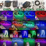 Usa Jhb 6.5"8"12" Remote App Rgb Chasing Flow Led Car Speaker Subs Rings Lights. Fixed Price $148.00.