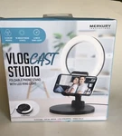 Vlogcast Studio Foldable Phone Stand & Led Ring Light Nib Merkury Innovations. Fixed Price $5.99.