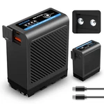 Neewer 10500MAH NP-F970 Replacement Battery W/ Usb & 2 Dc Ports. Fixed Price $49.99.