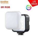Us Godox Led 6R Rgb Video Camera Light 1800MAH Battery For Vlog. Fixed Price $34.90.