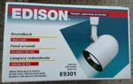 Edison E9301 Roundback Track Light, White With Black Baffle 50W R20 - New. Fixed Price $19.35.