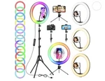 Elegant Choise 12.6 Led Selfie Ring Light Phone Holder (MHW-012)40 Color Modes. Fixed Price $42.99.