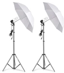 Emart Photography Umbrella Lighting Kit, 400W 5500K 2 Pack,. Fixed Price $81.99.