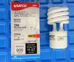 Satco S8226 13W (60W Equal) GU24 3500K Spiral Cfl Light Bulb Replaces 33113SP35K. Fixed Price $8.99.