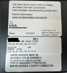 Focal Point 4 Led Can Light Fixture And Trim, #FLC3D-RO-SW-1300-UNV-LD1-IC-BH. Fixed Price $150.00.