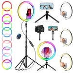 12" Selfie Ring With 73" Extendable Tripod Stand: Desk Lights 38.... Fixed Price $59.45.