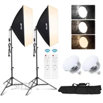 2PCS 85W Softbox Lighting Kit Led Video Photography Stand Studio. Fixed Price $55.19.