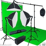 Chromakey Green Screen Lighting Kit 20' Backdrop Muslin 9' X10' Background. Fixed Price $229.00.