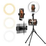 12" Ring Light With 74" Extendable Tripod Stand & Ipad, Holder, Circle .... Fixed Price $74.16.