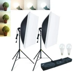 Linco 3 Color Softbox Lighting Kit 27X20IN Photo Studio Continuous. Fixed Price $49.99.