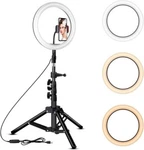 10" Ring Light W/ Tripod Stand Led Camera Selfie For Apple Android Phone. Fixed Price $24.98.