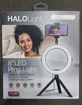 Tzumi On Air Halo Light 8 Led Ring Desktop Tripod Stand Selfie. Fixed Price $13.99.
